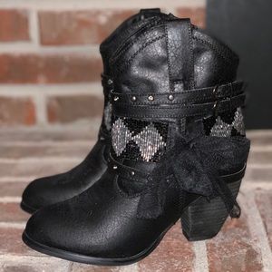 New ! Not Rated Embellished Ankle boot